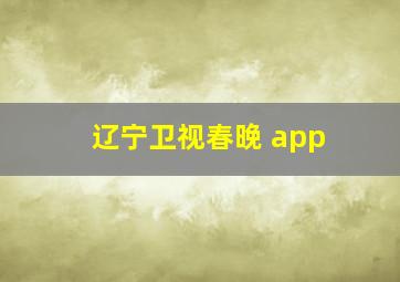 辽宁卫视春晚 app